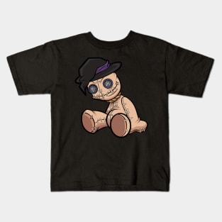 Voodoo Doll with Witch Hat Kids T-Shirt